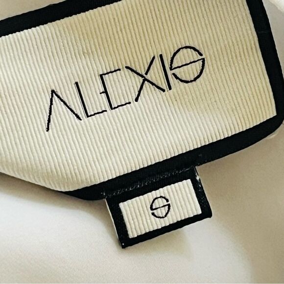 Alexis Fully Pleated Crepe Blouse Oversized Size Small White Long Sleeve Top - Picture 9 of 10